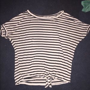 Acemi striped knotted shirt